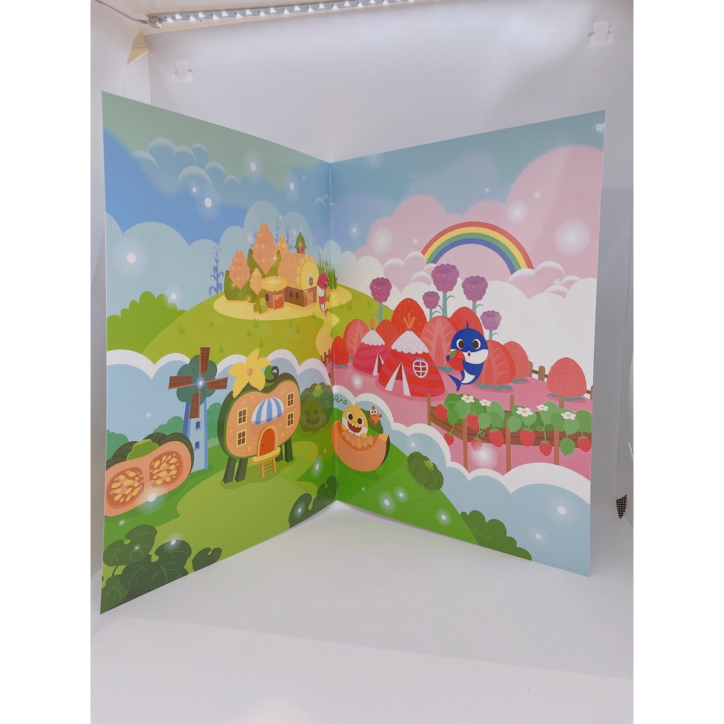 ( HÀNG TẶNG KHÔNG BÁN ) Hình dán Sticker book Yommy Yommy Pinkfong Baby Shark cho bé