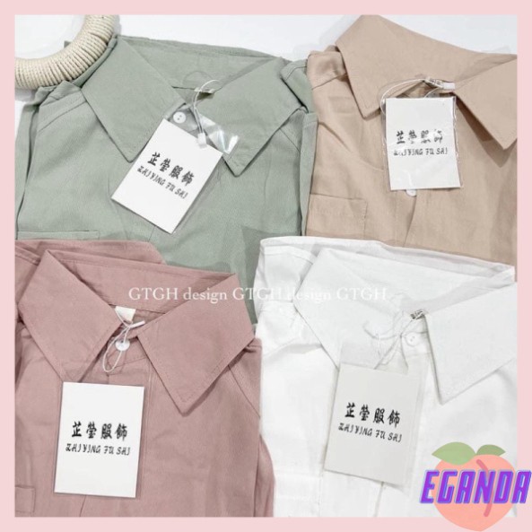 [EGANDA] Áo sơ mi tăm lụa 4 màu