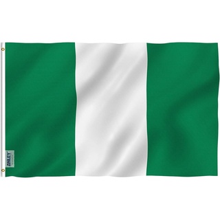 Lá cờ nigeria 3x5ft chất lượng cao