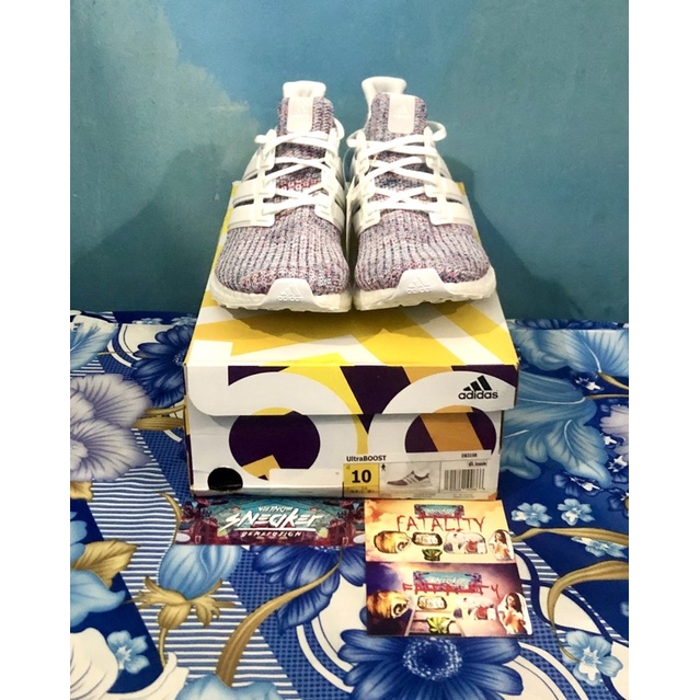 'Giày Cổ Thấp' adidas Ultra Boost 4.0 White Multi-Color 2 (100% Authentic)