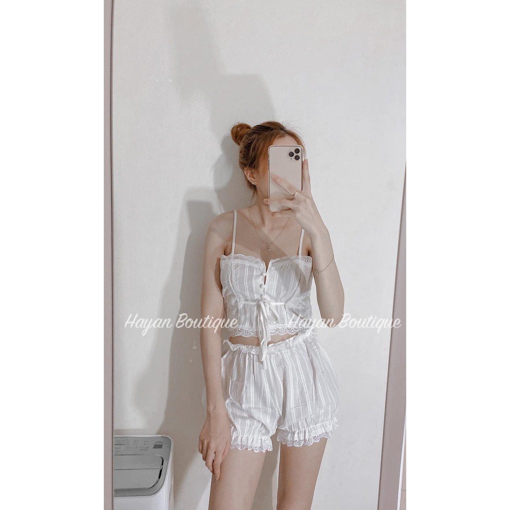 Đồ ngủ sexy 2 dây thô đũi, mặc nhà quyến rũ QUẢNG CHÂU #HT32