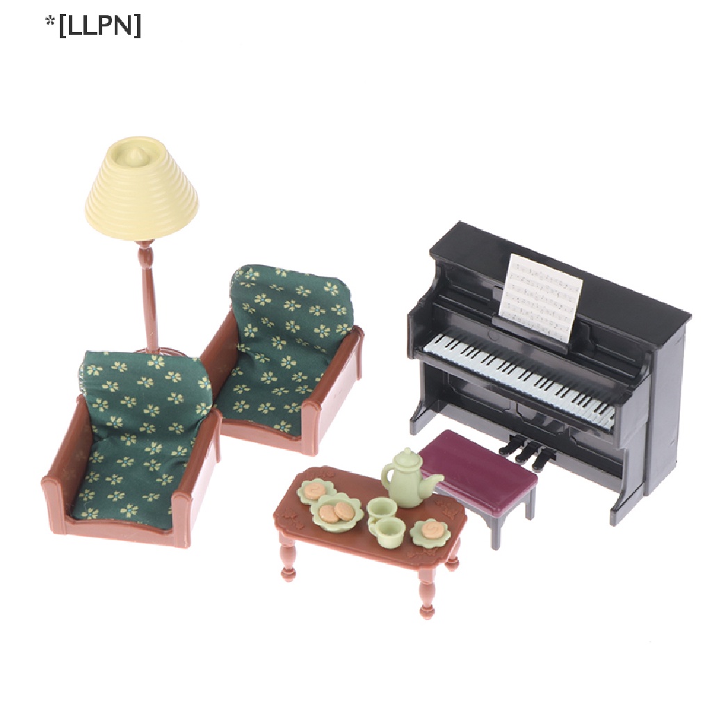 1 Set Đèn Bàn Piano Mini Tỉ Lệ 1: 12 Trang Trí Nhà Búp Bê