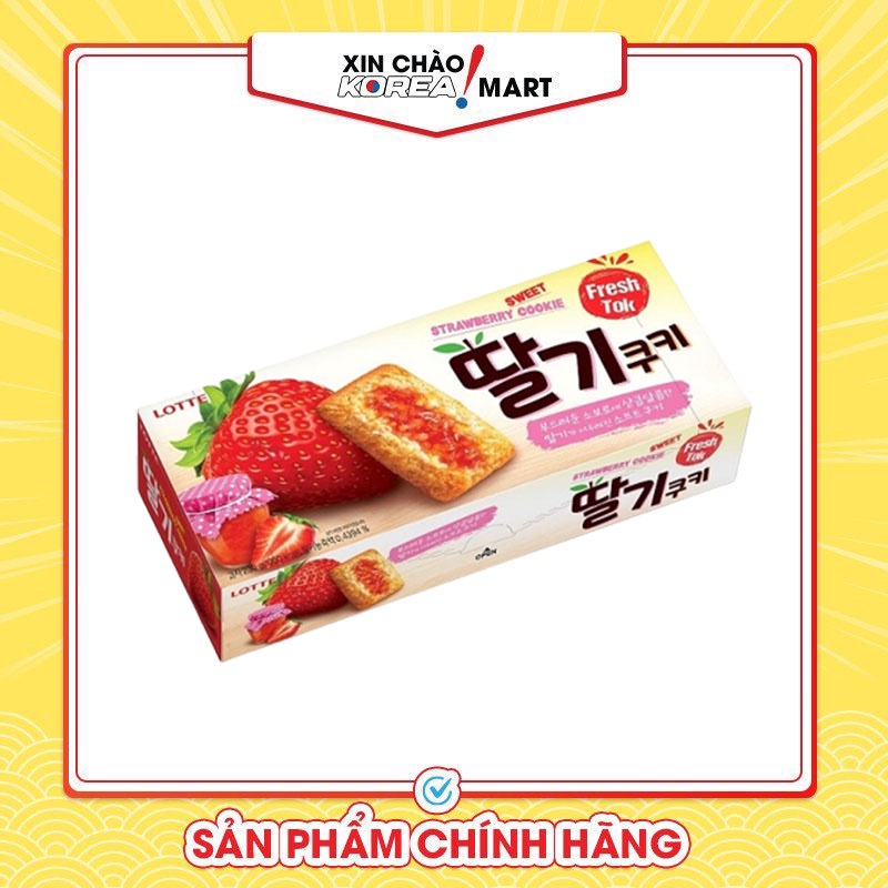 Bánh Quy Mứt Dâu Hàn Quốc Xin Chào Korea Mart