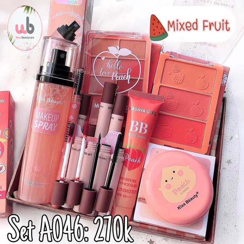 Bộ Trang Điểm đầy đủ Mixed Fruit [chính hãng] gồm 09 món Makeup siêu xinh phù hợp cho các bạn Nữ sinh ,shinh viên.