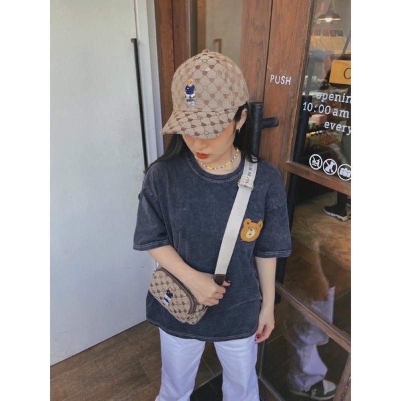 Túi đeo chéo 2 ngắn Unisex TTWN BEAR