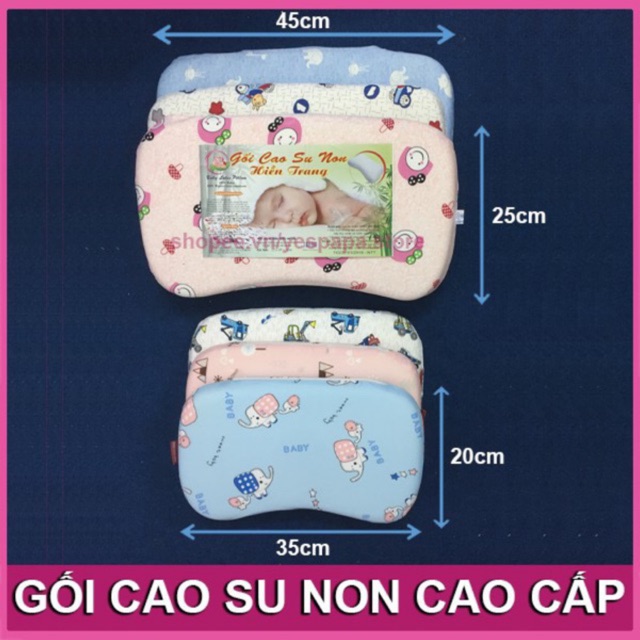 Gối cao su non cho bé