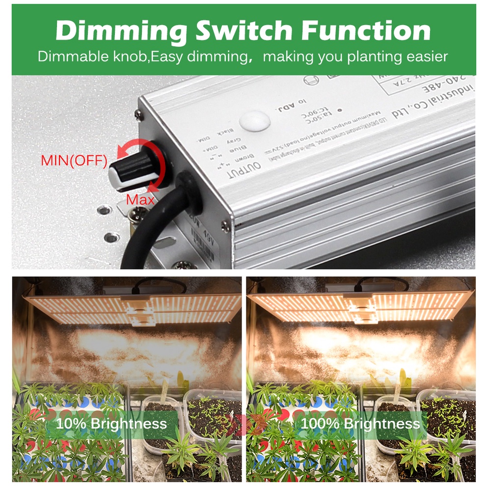 Đèn LED Trưởng Cây Thủy 1000W 2000W LM281Bđèn led trồng cây trong nhà Có thể điều chỉnh độ sáng