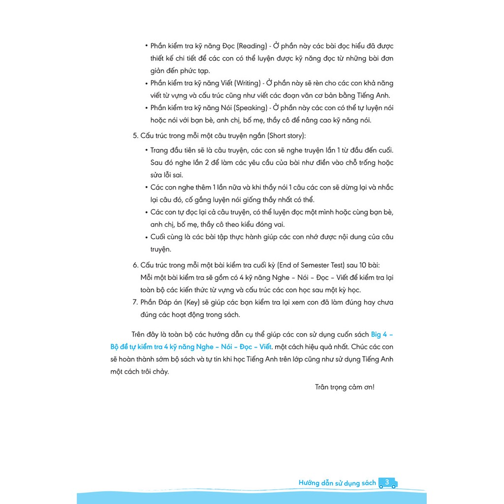 Sách - Big 4 Bộ Đề Tự Kiểm Tra 4 Kỹ Năng Nghe - Nói - Đọc - Viết (Cơ Bản Và Nâng Cao) Tiếng Anh Lớp 3 - Tập 2 | BigBuy360 - bigbuy360.vn