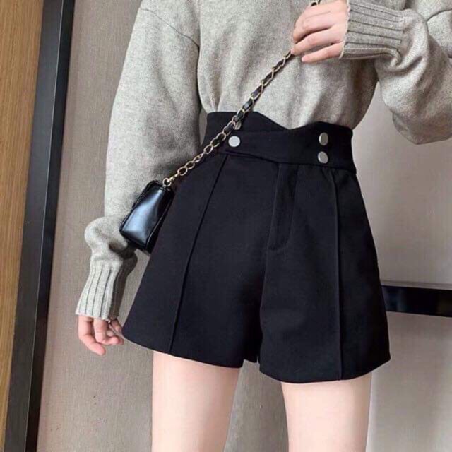 [🔥DEAL SHOCK🔥] Quần Shorts Nữ Cạp Cao 4 cúc - Quần Đùi Nữ Cạp Cao Cách Điệu | BigBuy360 - bigbuy360.vn