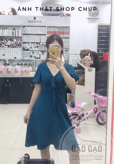 Váy Cho Con Ti GAO GAO Màu Xanh Chất Liệu Thoải Mái Dễ Mặc