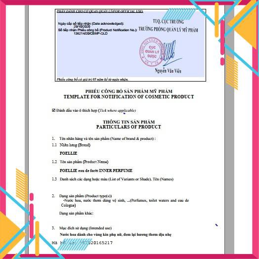 Nước Hoa Vùng Kín Màu Đen 💖 Foellie Mua 2 Tặng 1 💖 Nước Hoa Cô Bé CHÍNH HÃNG Foellie Hàn Quốc Mãnh Liệt, Nồng Nàn