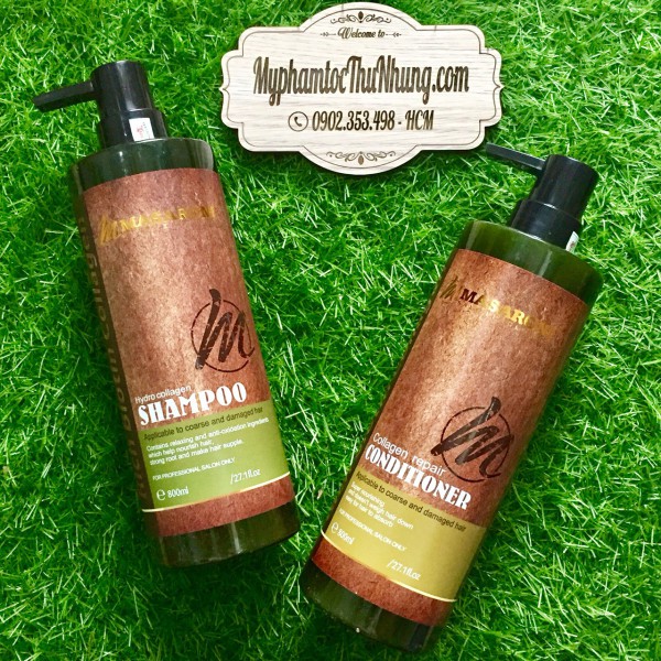 DẦU GỘI XẢ MASARONI BIOTIN COLLAGEN SIÊU MƯỢT TÓC CANADA 800ML