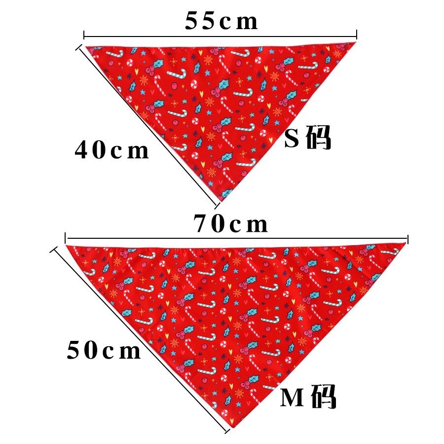 Khăn choàng cổ hình tam giác in họa tiết dễ thương cho thú cưng