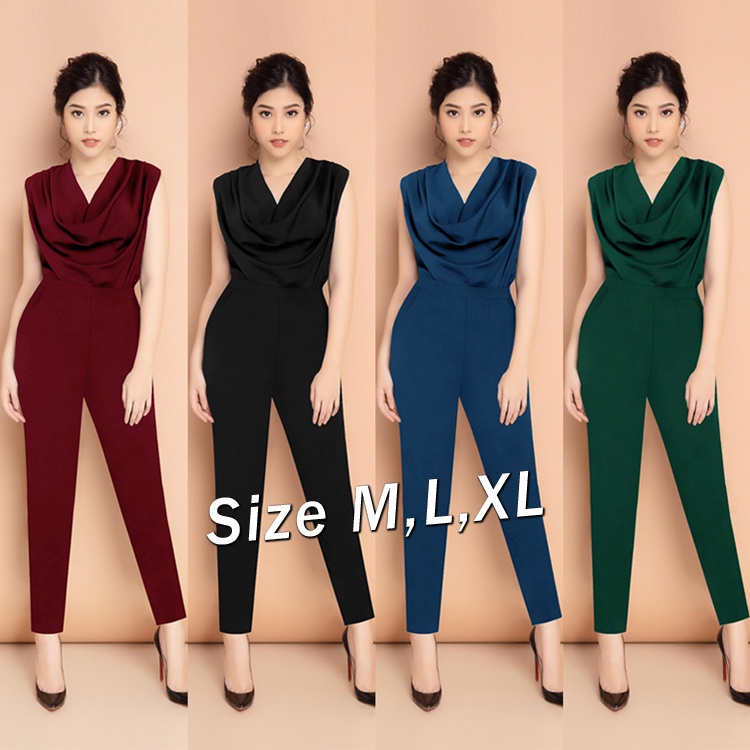 Jum dài ống ôm cổ đổ 2 túi xinh xắn - JUM1141