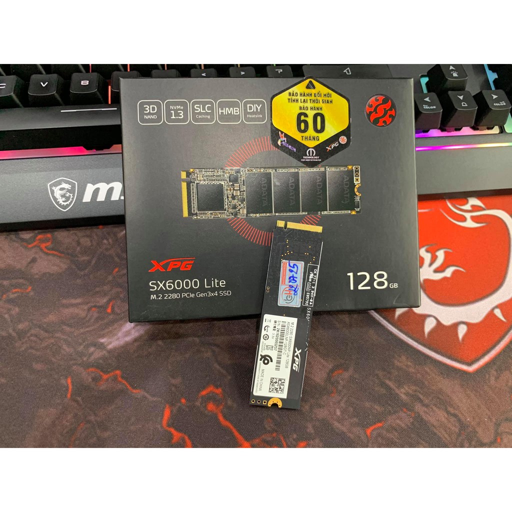 SSD ADATA XPG SX6000 Lite 128GB NVMe Fullbox (BH 07/2025)