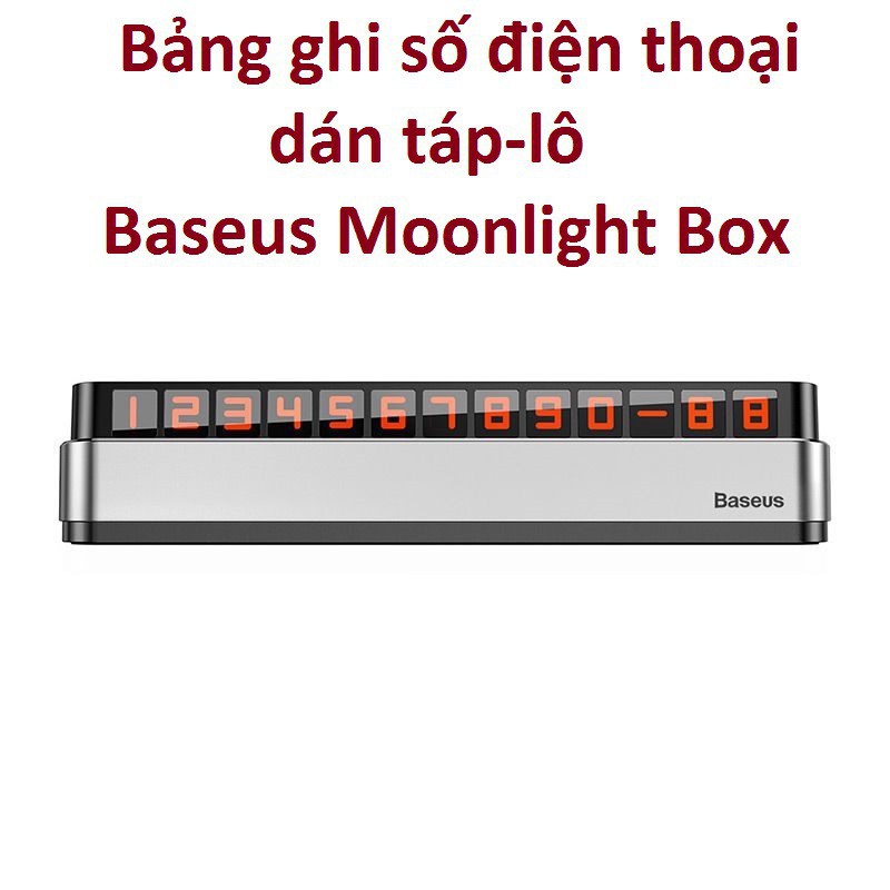 Bảng ghi số điện thoại dạ quang dán táp-lô Baseus Moonlight Box