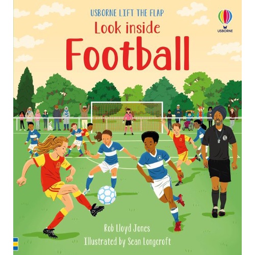 Sách Usborne - tương tác lật mở cho bé 6-8 tuổi Look Inside Football
