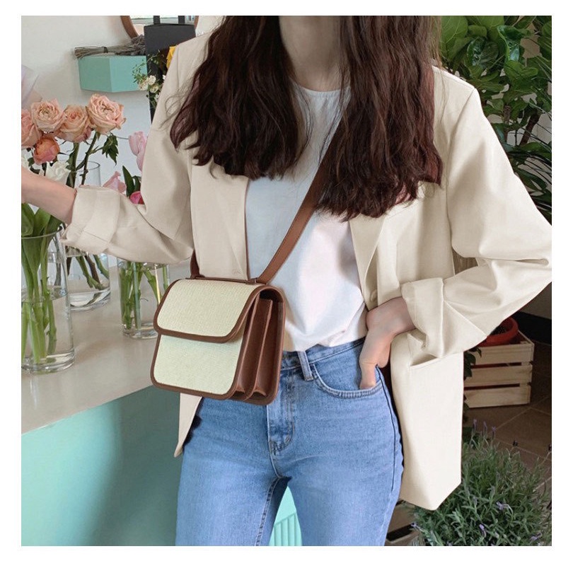 Áo vest blazer kèm chân váy chữ a 2 lớp basic thanh lịch