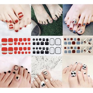 Bộ dán móng CHÂN nail sticker 20 móng,không thấm nước,độ phủ cao GD001~040;2