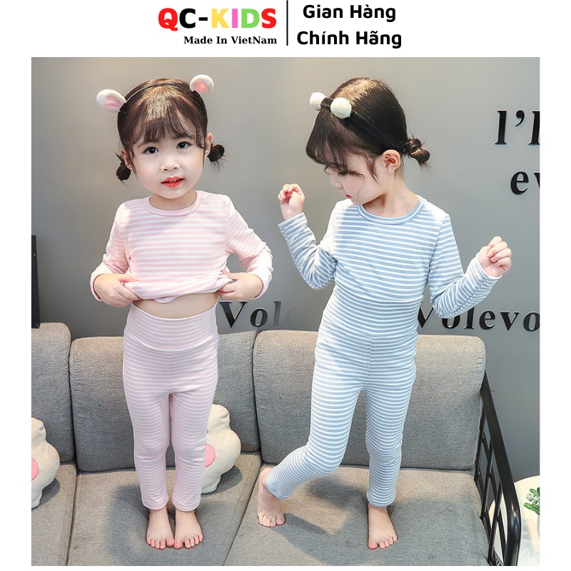 Quần áo trẻ em thu đông hàn quốc 1 tuổi đến 5 tuổi QC-KIDS, đồ bộ cho bé trai bé gái 8-18kg