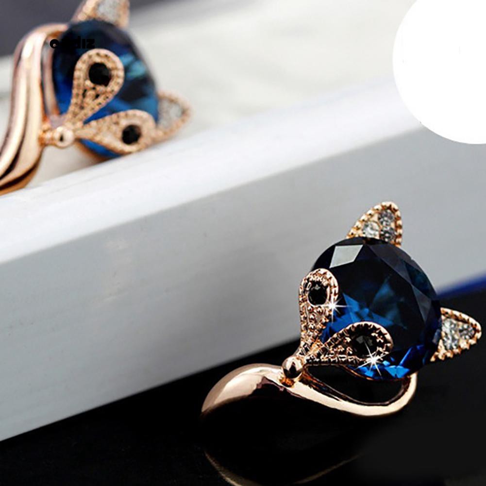 Hoa tai mặt hình cáo hoạt hình đáng yêu