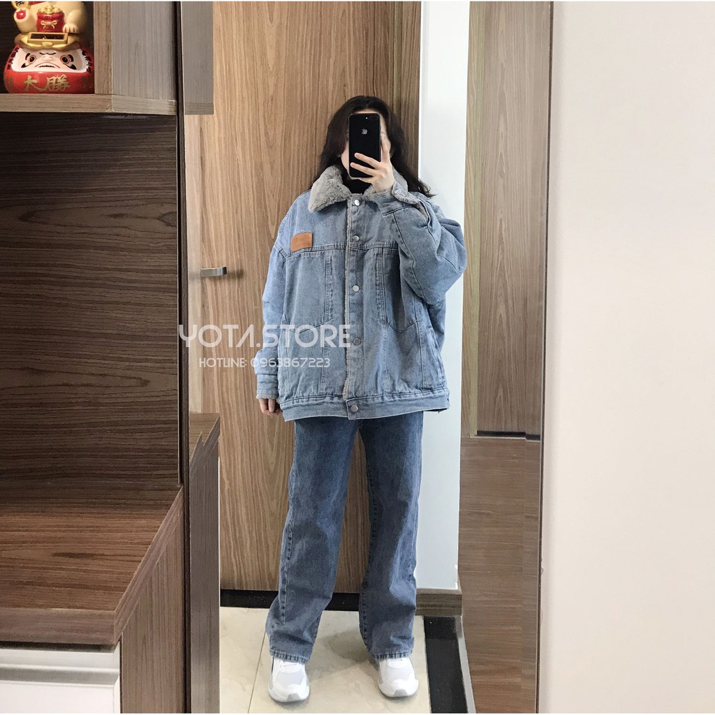 Áo khoác jeans lót lông - CV60 | BigBuy360 - bigbuy360.vn