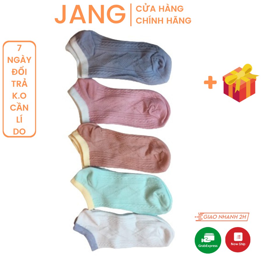 Tất ngắn vân len phong cách Hàn Quốc - Tất nam nữ chất cotton