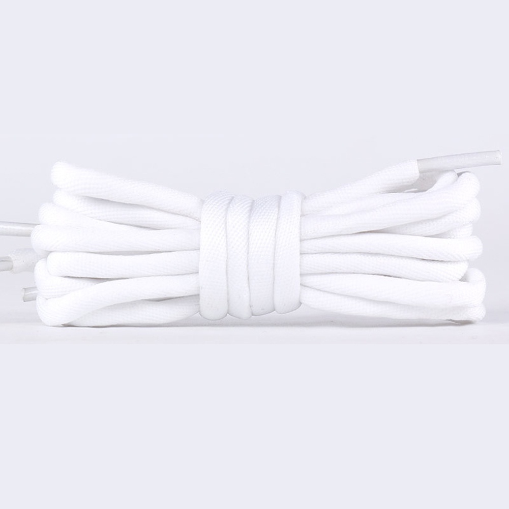 OFF WHITE 1 Cặp Dây Giày Tròn Bằng Polyester Chất Lượng Cao Không Phai Màu Unisex