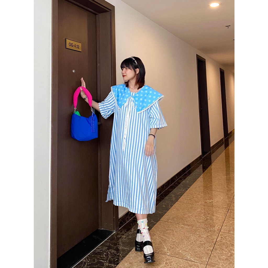 Donna Dress - Đầm sọc cổ thủy thủ - Remmus.vn