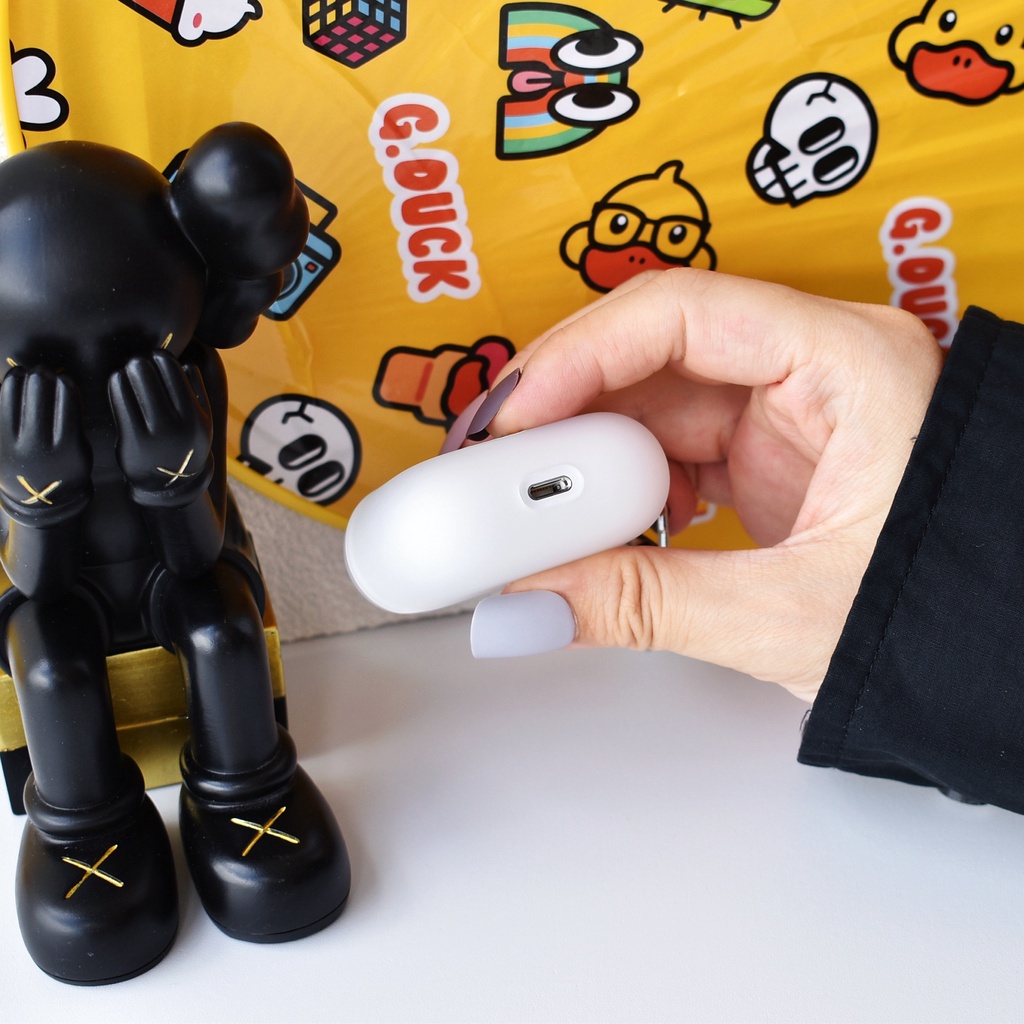 Vỏ Bảo Vệ Hộp Sạc Tai Nghe Airpods 3 Pro 2 3 Họa Tiết Hoạt Hình Chú Vịt Dễ Thương Ốp