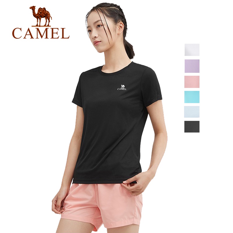 Áo thun thể thao CAMEL chất liệu thoáng khí thời trang năng động trẻ trung dành cho nữ