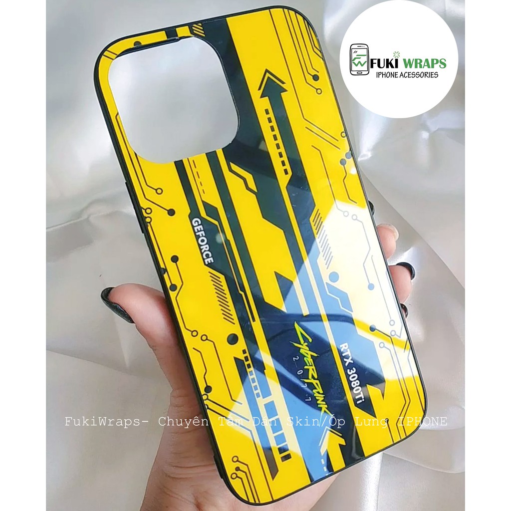 Ốp Lưng Kính Bóng Chống Vỡ 13ProMax 12ProMax 11ProMax XSMAX X XS 7Plus FUKISHOP