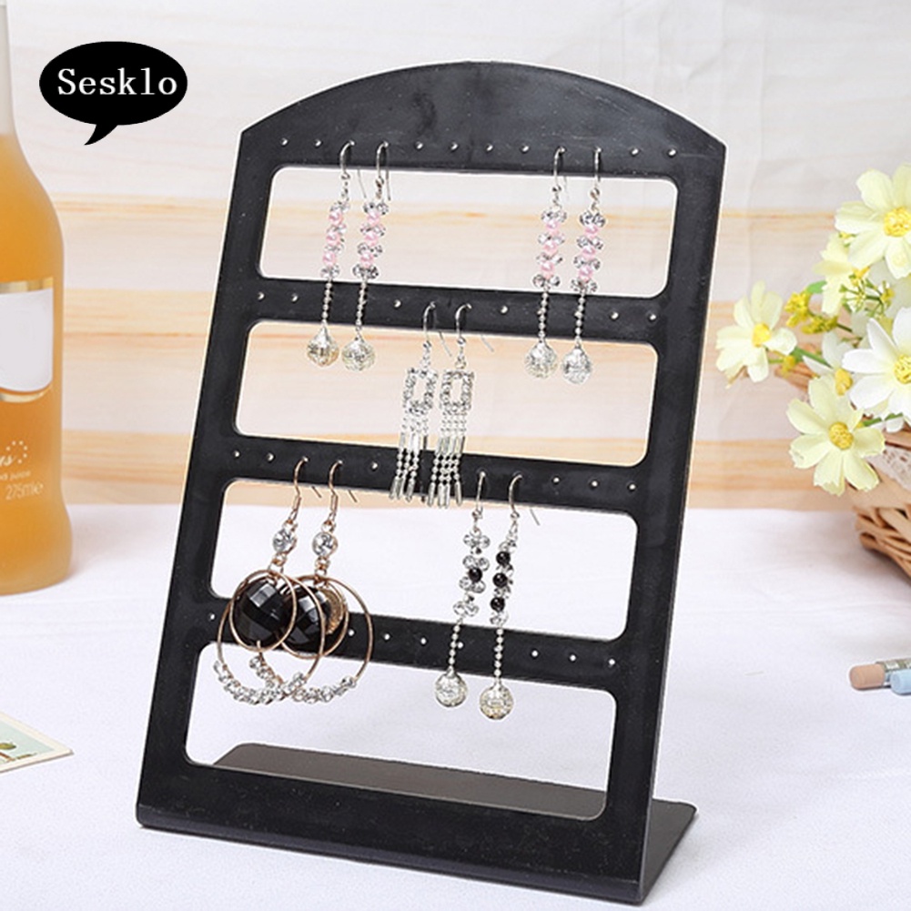 Se Giá Đỡ Trưng Bày Bông Tai Bằng Acrylic 24 / 48 Lỗ Tiện Dụng