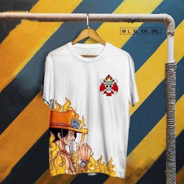áo thun one piece Luffy Nam , nữ tay lỡ unisex áo phông tay ngắn cổ tròn form rộng oversize in họa tiết ABFIT | BigBuy360 - bigbuy360.vn