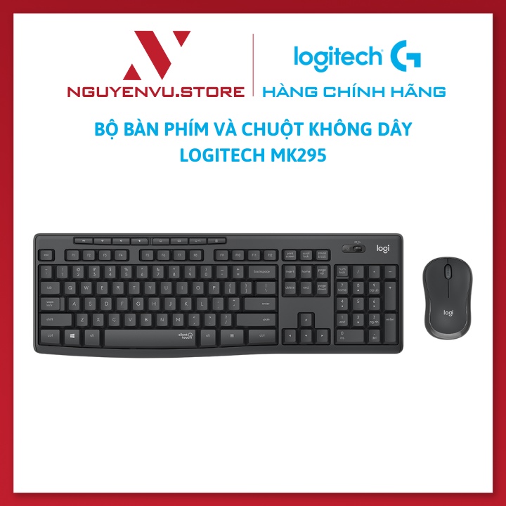Bộ phím chuột không dây Logitech MK295 Silent Wireless Hàng Chính Hãng