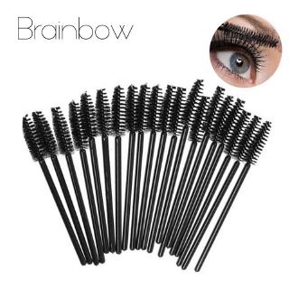 [Hàng mới về] Bộ 30 cọ trang điểm lông mi Brainbow dùng một lần thiết kế cán dài tiện dụng
