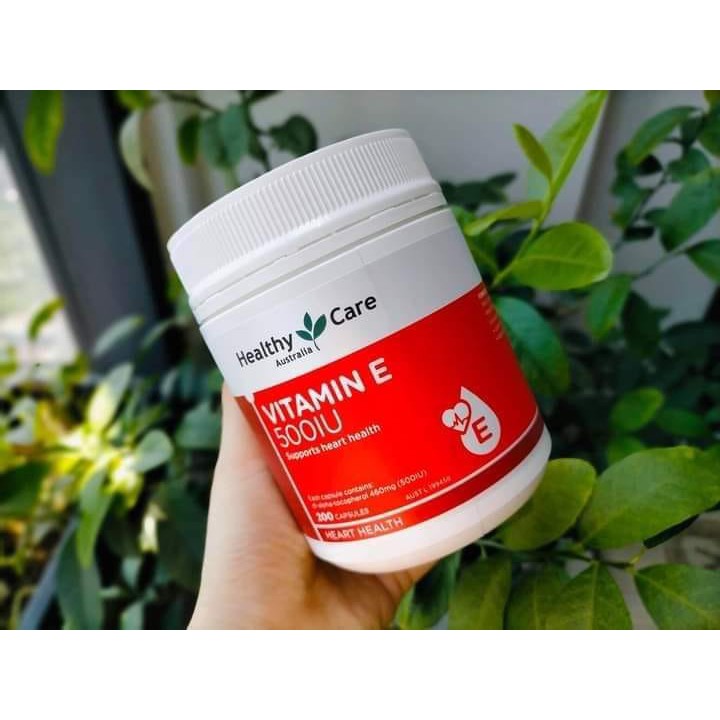 Viên Uống Vitamin E Đẹp Da Chống Lão Hóa 500IU Healthycare 200 Viên