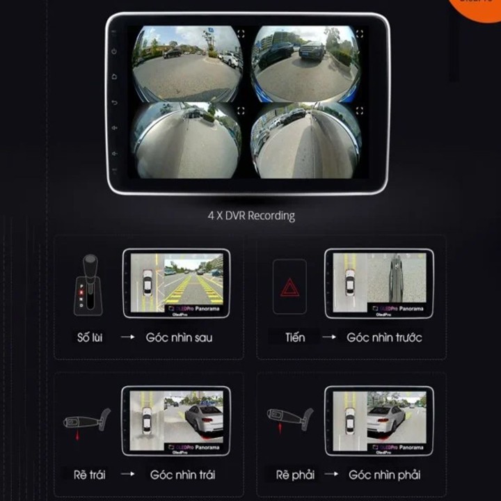 Camera hành trình 360 độ cao cấp chuẩn AHD dành cho các loại xe ô tô có sử dụng màn hình hiển thị  (Mã:LV-558) | BigBuy360 - bigbuy360.vn