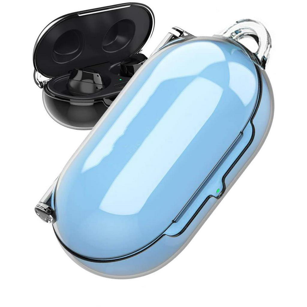 Vỏ Bảo Vệ Hộp Sạc Tai Nghe Trong Suốt Cho Samsung Galaxy Buds Plus / Galaxy Bud + Kèm Dây Treo