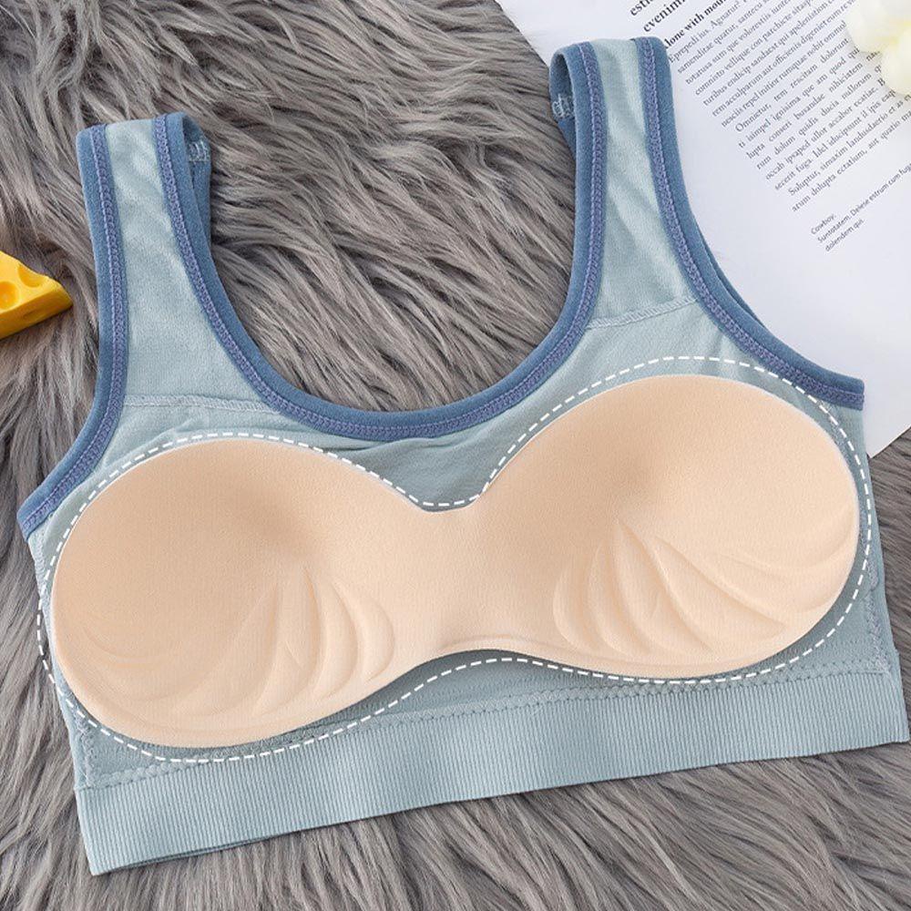 OCEANMAP Áo Ngực Cotton Không Gọng Hình Thỏ Dễ Thương Phong Cách Hàn Quốc Cho Tuổi Teen