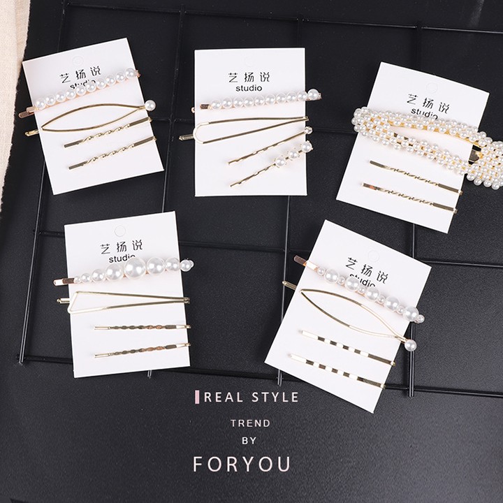 HK003 Set kẹp tóc 4c Korea nhiều mẫu