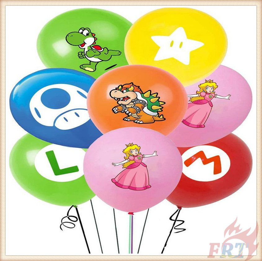Bong bóng trang trí tiệc sinh nhật hình nhân vật trong game Super Mario cỡ 12inch
