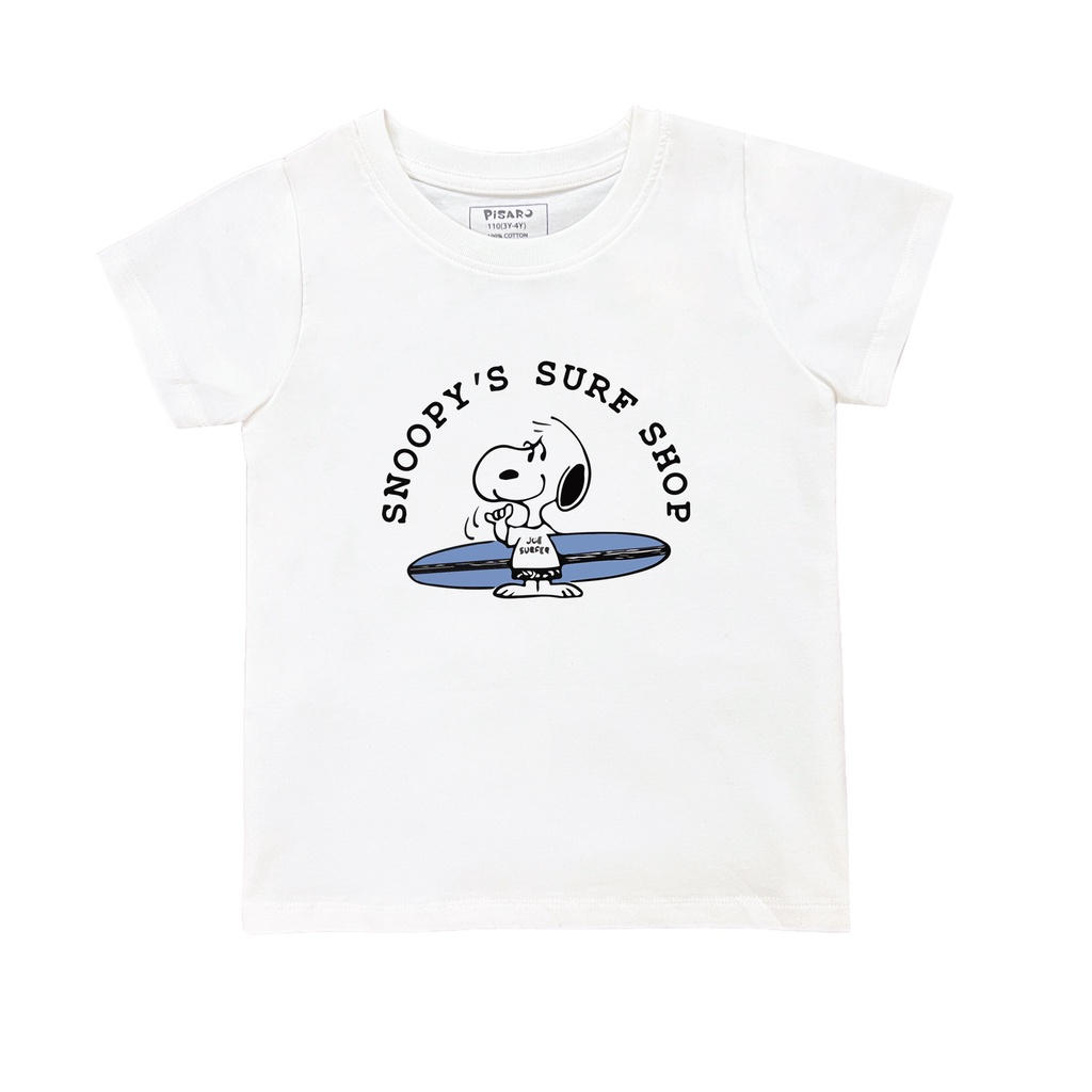 Áo phông trắng trẻ em PisaroKids, áo thun ngắn tay cho bé 100% cotton cao cấp co dãn thấm hút mồ hôi