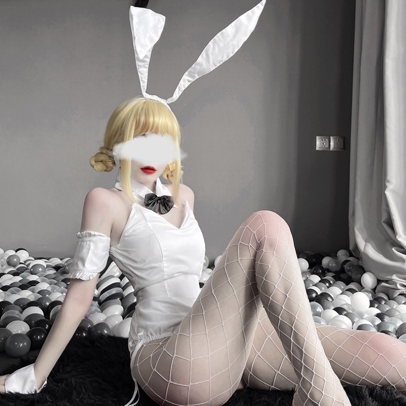 LL2474 - White Rabbit - Bodysuit Thỏ Trắng Siêu Dễ Thương Đu Trend Tiktok