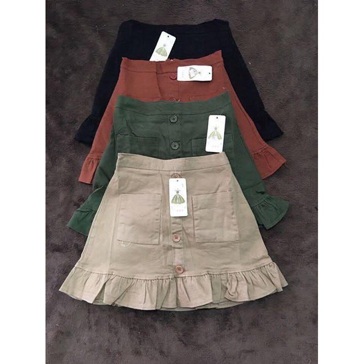 Chân váy kaki đuôi cá