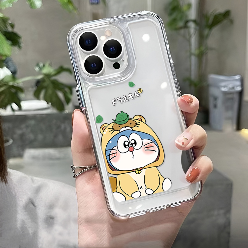 Ốp Điện Thoại Tpu Trong Suốt In Hình doraemon Cho iphone 14ProMax 14Plus 13 11 12 7Plus X XR XS Max 8 7