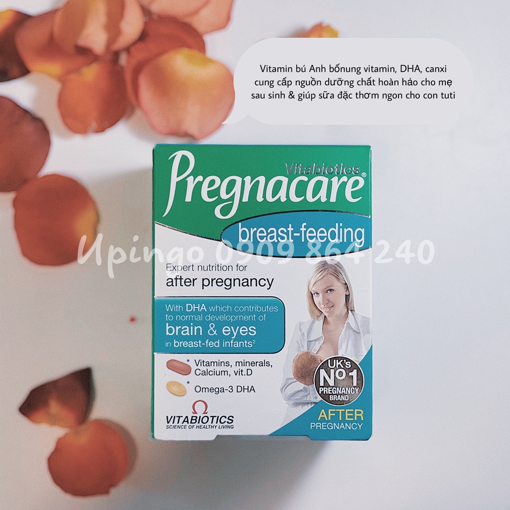 Vitamin tổng hợp cho mẹ sau sinh Pregnacare Breastfeeding 84 viên Anh Quốc vit bú
