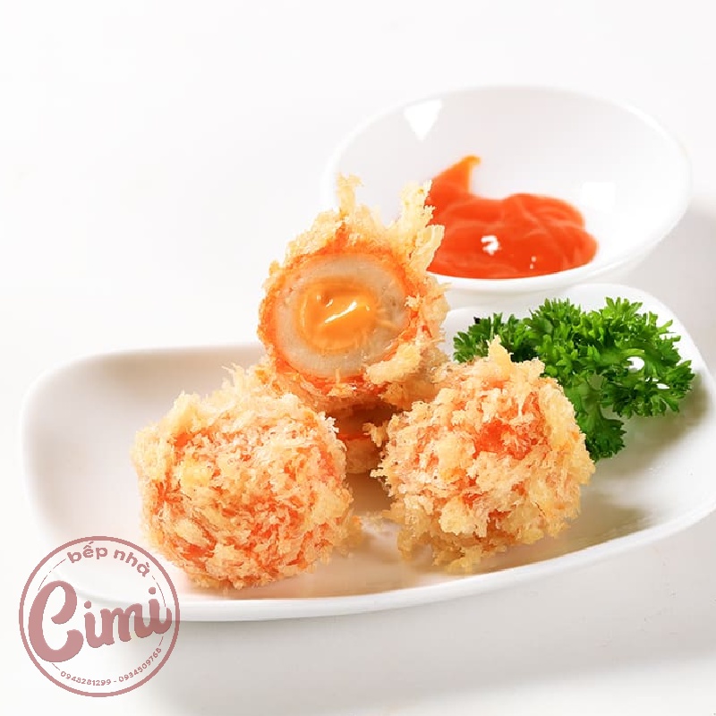 Viên Hải Sản Sốt Phô Mai Ongon 500g - Mayonnaise - Viên Chiên Hải Sản Xù Ăn Vặt - Bếp Nhà CIMI