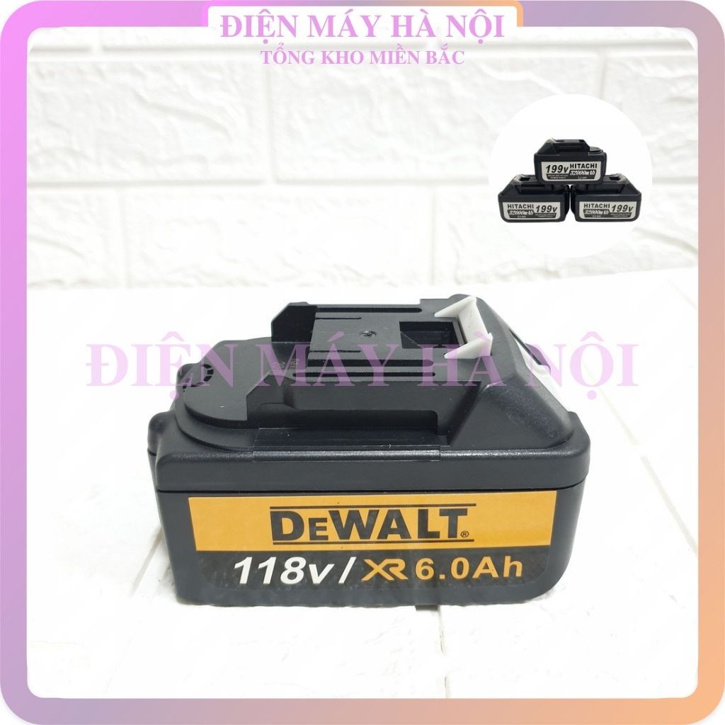 Pin màu tím 199V, 118V máy khoan siết bulong makita dewalt hitachi máy 10 cell