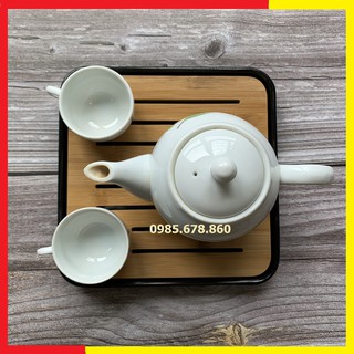 Khay Trà Tre - Bàn Trà Tre Mini Có Khay Đựng Nước - Chứa được 350ml